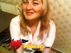 That playful blonde is sucking a dick like a freaking pro