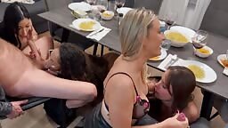 Clea Gaultier, Alice Wild, Anita Rover, Diana Lawrence  -Sex Friends Berlin Orgy Scene