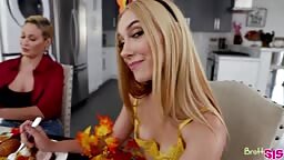 BrattySis Jazmin Luv - My Stepsisters Sexy Thanksgiving