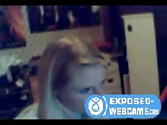 Cute Blonde Changing And Flashing- Exposed-Webcams.com