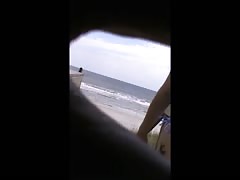 quick college girl jiggly ass beach spy 9