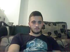 Serbian Handsome Shy Boy Shows His Nice Cock On Cam