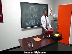 InnocentHigh - SchoolGirl Natalie Monroe Fucks Her Teacher!